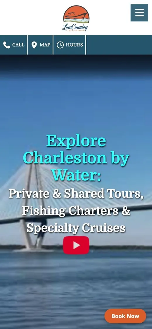 LowCountry Coastal Excursions on a phone